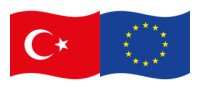 Flags of Türkiye and the European Union
